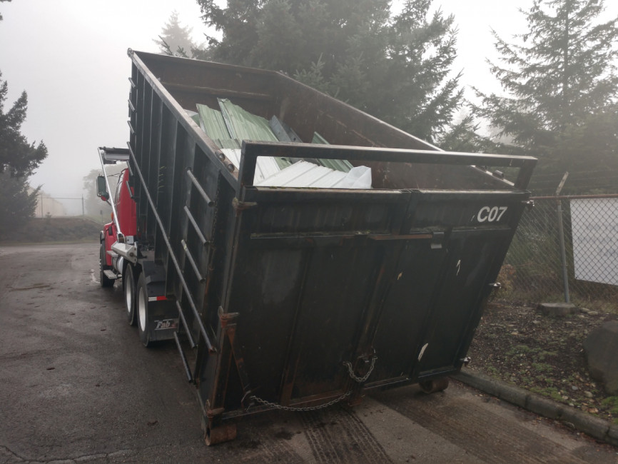 Demolition and container rental project after 2019 tornado in Port Orchard